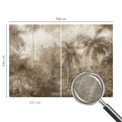 Fotobehang voor slaapkamer met een exotisch landschap als print