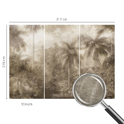 Fotobehang voor slaapkamer met een exotisch landschap als print