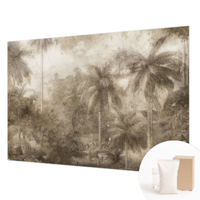 Fotobehang voor slaapkamer met een exotisch landschap als print