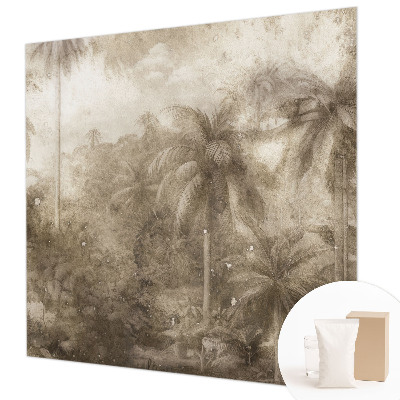 Fotobehang voor slaapkamer met een exotisch landschap als print