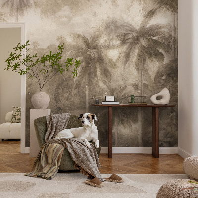 Fotobehang voor slaapkamer met een exotisch landschap als print