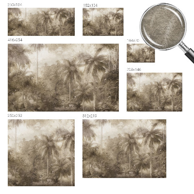 Fotobehang voor slaapkamer met een exotisch landschap als print