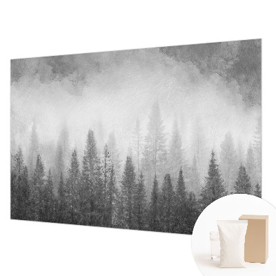 Modern fotobehang voor de woonkamer met het motief 'Bosmist'