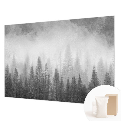 Modern fotobehang voor de woonkamer met het motief 'Bosmist'