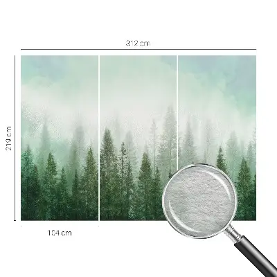 Luxe fotobehang met een afbeelding van een wolf in het bos