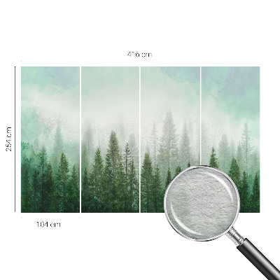 Luxe fotobehang Wolf in het bos