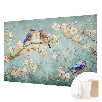 Premium fotobehang met een lentevogelmotief