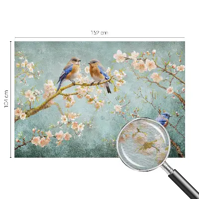 Premium fotobehang met een lentevogelmotief