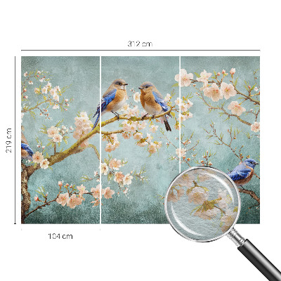 Premium fotobehang Lente vogels