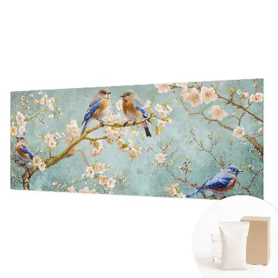 Premium fotobehang met een lentevogelmotief