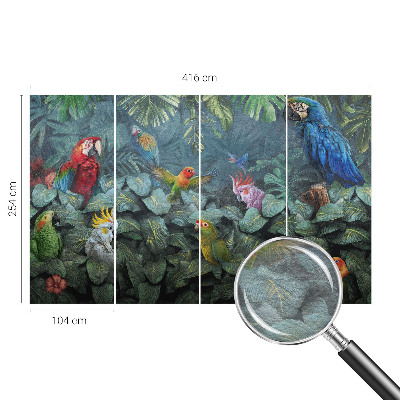 Uniek fotobehang met een exotisch junglemotief