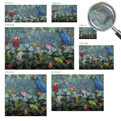 Uniek fotobehang Exotische jungle