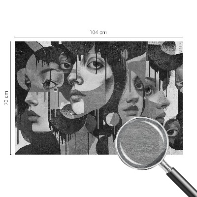 Groot fotobehang Vrouwengezichten