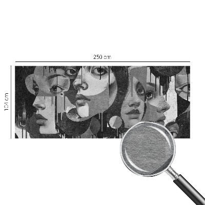 Groot fotobehang Vrouwengezichten