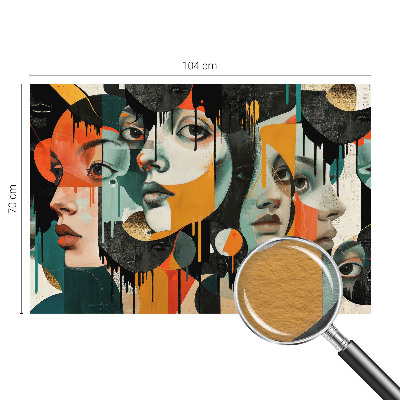 Vlies fotobehang Kleurrijke gezichten