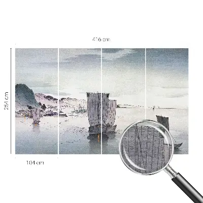 Vliesbehang fotobehang met een maritiem landschap