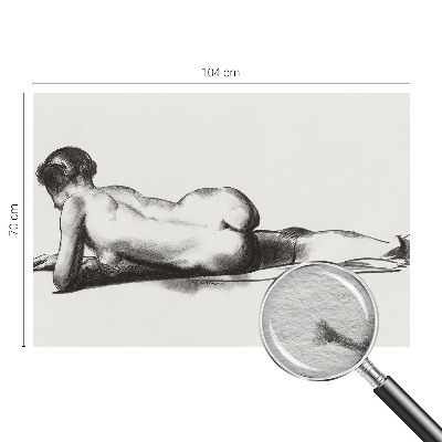 Fotobehang vliesbehang met het ontwerp 'Een subtiele daad'
