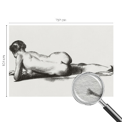 Fotobehang vliesbehang Een subtiele daad