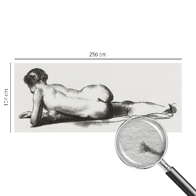 Fotobehang vliesbehang met het ontwerp 'Een subtiele daad'