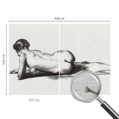 Fotobehang vliesbehang met het ontwerp 'Een subtiele daad'