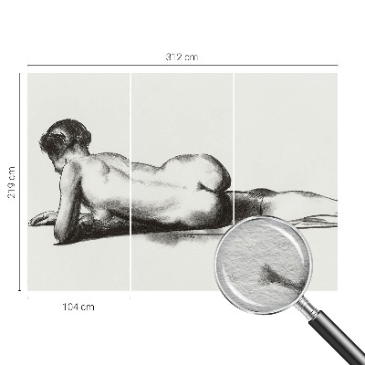Fotobehang vliesbehang met het ontwerp 'Een subtiele daad'