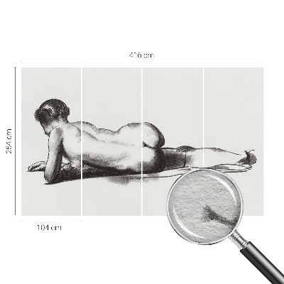 Fotobehang vliesbehang met het ontwerp 'Een subtiele daad'