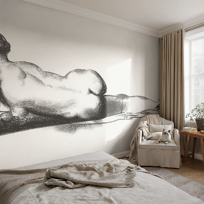 Fotobehang vliesbehang met het ontwerp 'Een subtiele daad'