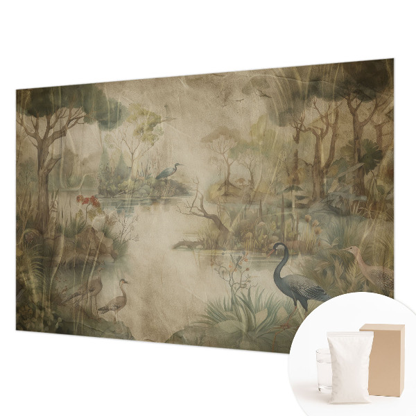 Fotobehang vlies met een boslandschap als motief