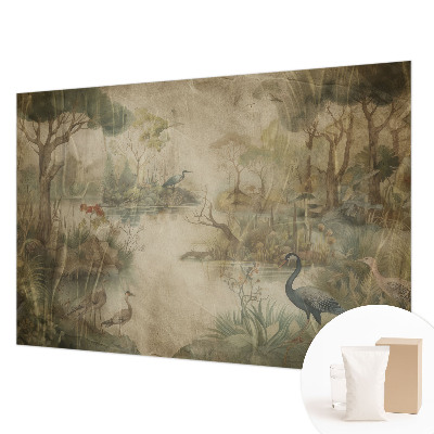 Fotobehang vlies met een boslandschap als motief