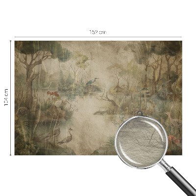 Fotobehang vlies met een boslandschap als motief