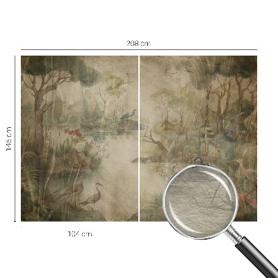 Fotobehang vlies met een boslandschap als motief
