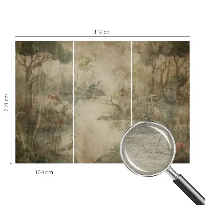Fotobehang vlies met een boslandschap als motief