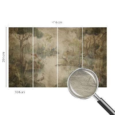Fotobehang vlies met een boslandschap als motief