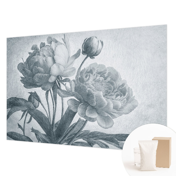 Vlies fotobehang op maat met een bloemenmotief