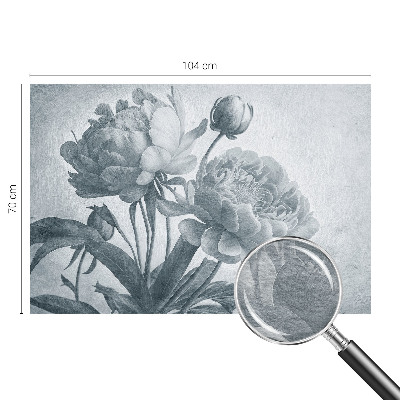 Vlies fotobehang op maat met een bloemenmotief
