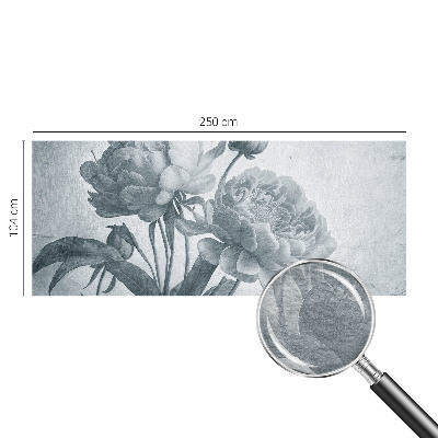 Vlies fotobehang op maat met een bloemenmotief