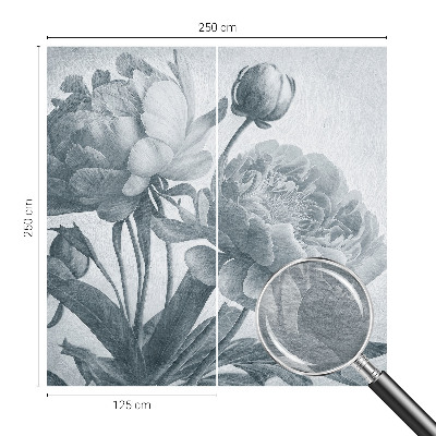 Vlies fotobehang op maat Bloemenchic