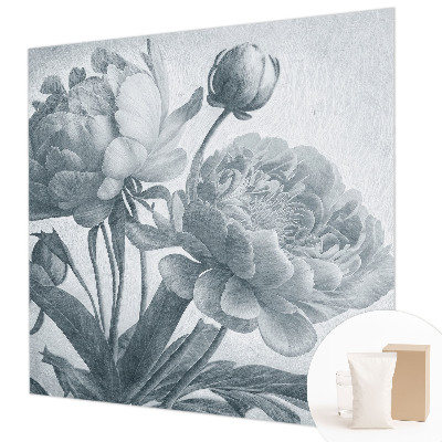Vlies fotobehang op maat met een bloemenmotief