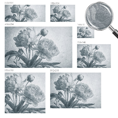 Vlies fotobehang op maat met een bloemenmotief