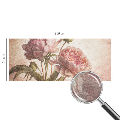 Vliesbehang fotobehang woonkamer Delicate pioenrozen
