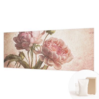 Vliesbehang fotobehang woonkamer Delicate pioenrozen