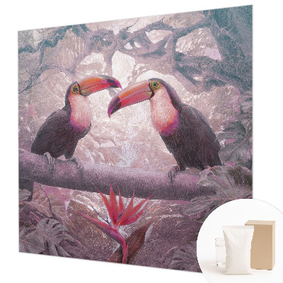 Fotobehang met een exotisch koppel als motief