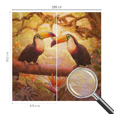 Muur behang Kleurrijke toekans