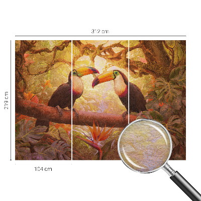 Muur behang Kleurrijke toekans