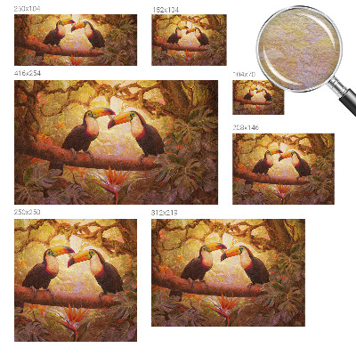 Muur behang Kleurrijke toekans