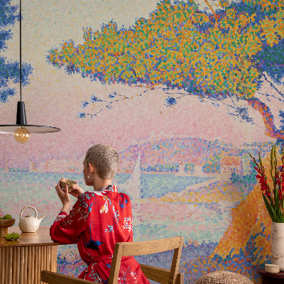 Foto behang op maat Kleurrijk landschap