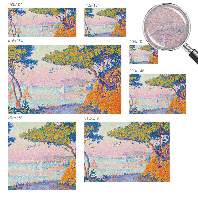 Foto behang op maat Kleurrijk landschap