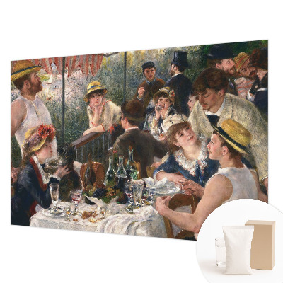 Behang met print met zomers feestmotief