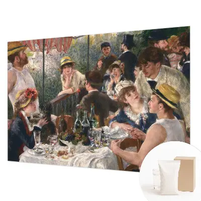 Behang met print met zomers feestmotief