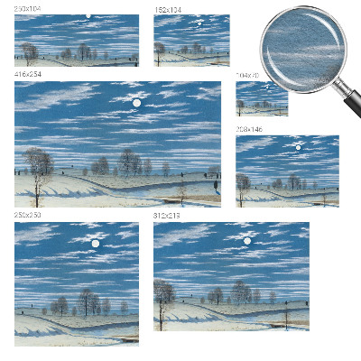 Naadloos fotobehang Winterlandschap